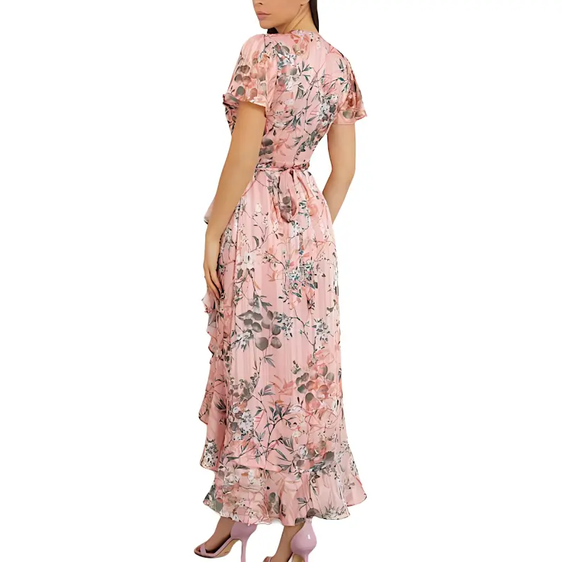 GUESS Short Sleeved Dresses Women's Pink-2