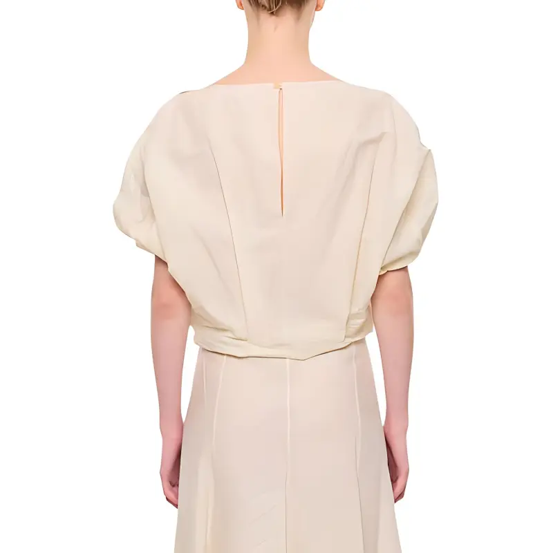 KHAITE Niles Cap Sleeved Top-1