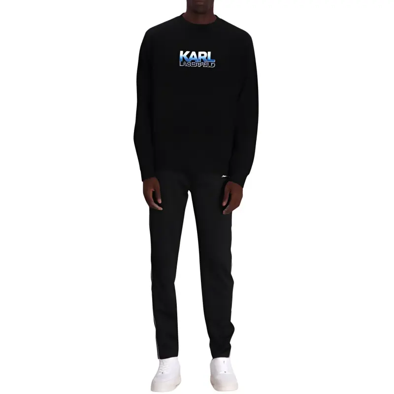KARL LAGERFELD / Karl Lagerfeld Jeans Logo Printed Crewneck Sweatshirt-1