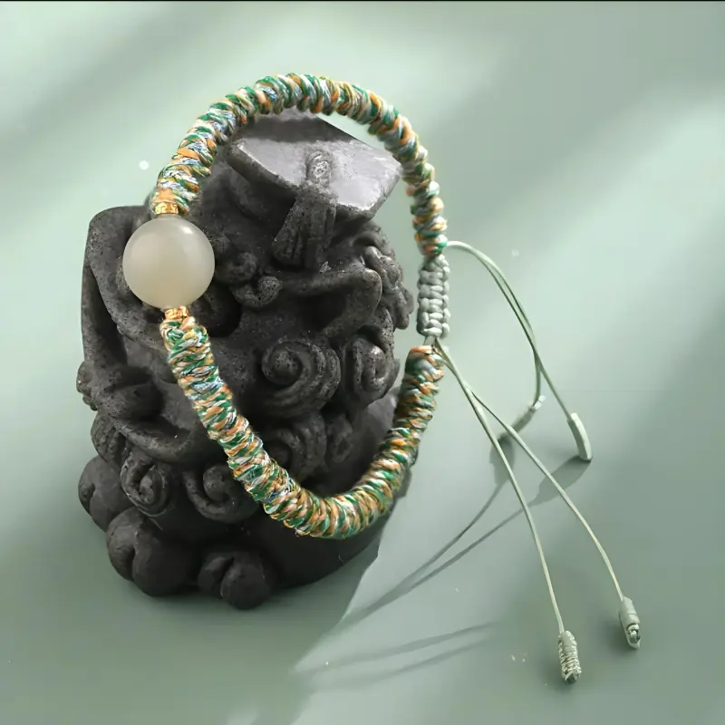 Di Su Xing Bracelets White Jade Women's-5