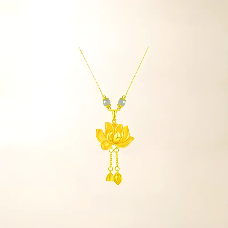 Chongqing Gold Store S999 Fine Silver Necklaces Women's-3