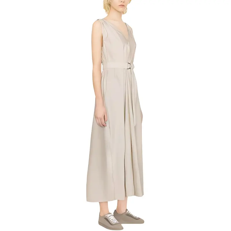 Brunello Cucinelli Sleeveless Dress Women's White-2