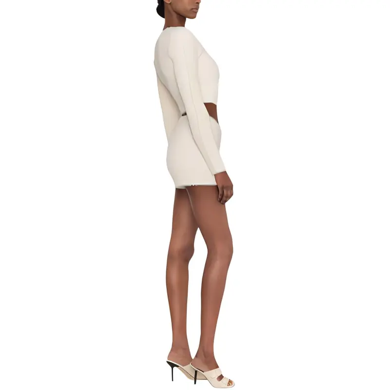 Jacquemus FW22 Crop Top Women's Ecru-4