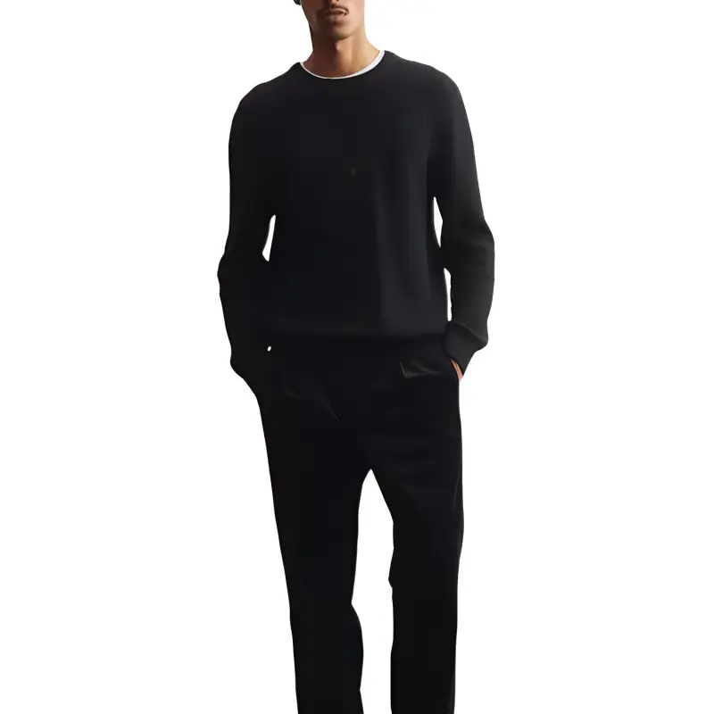 H&M Sweaters Men Marine Blue-3