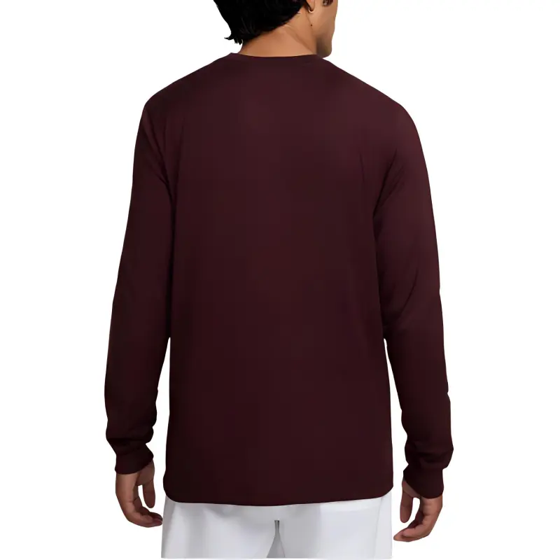 Nike Sportswear Club T Shirt Men's Burgundy Wine-1