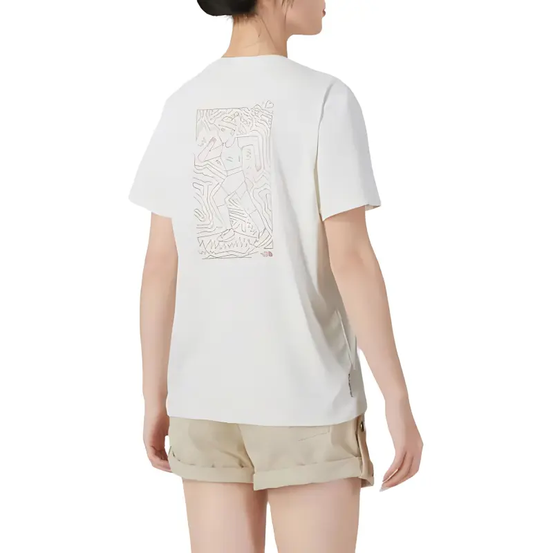 THE NORTH FACE SUN CHASE Drop Shoulder Sleeve T Shirt Women's White-3