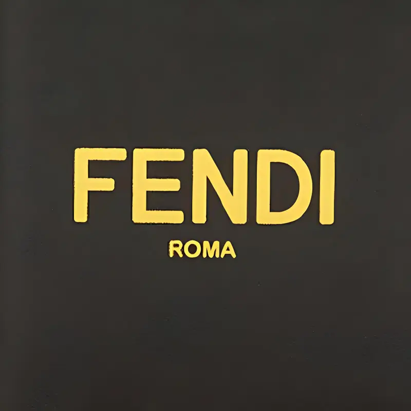 FENDI Multicolor Leather Wallet Men's Black/Yellow-3