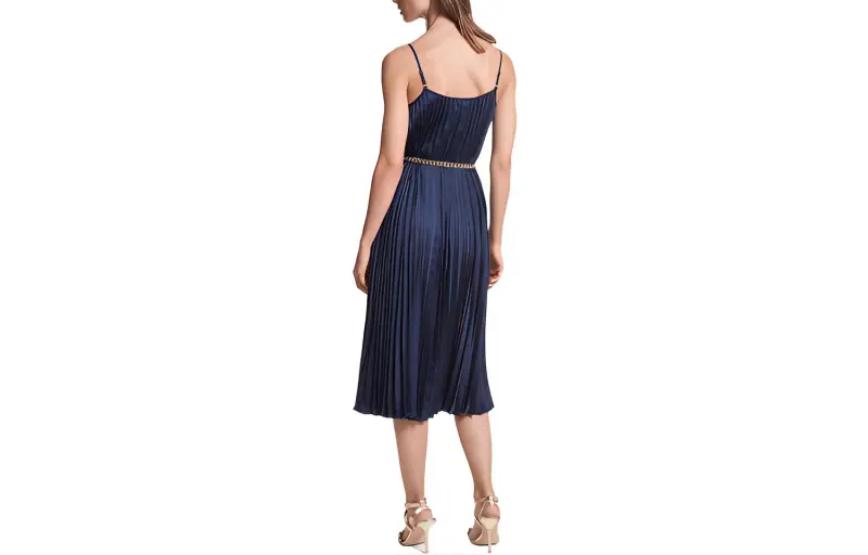 MICHAEL KORS Pleated Slip Dress-1