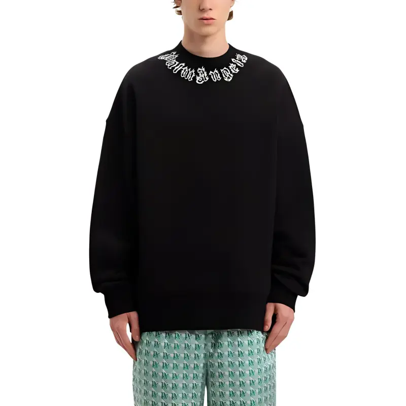 PALM ANGELS Logo print Cotton Sweatshirt-2