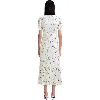 Self portrait Short Sleeved Dresses Women's Green Floral