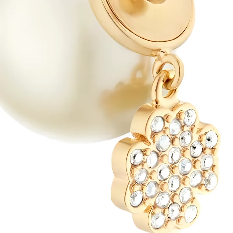 DIOR Metal Earrings Women's Gold-2