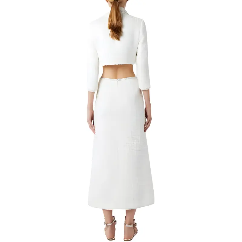 Giambattista Vall Cropped Tweed Jacket-1