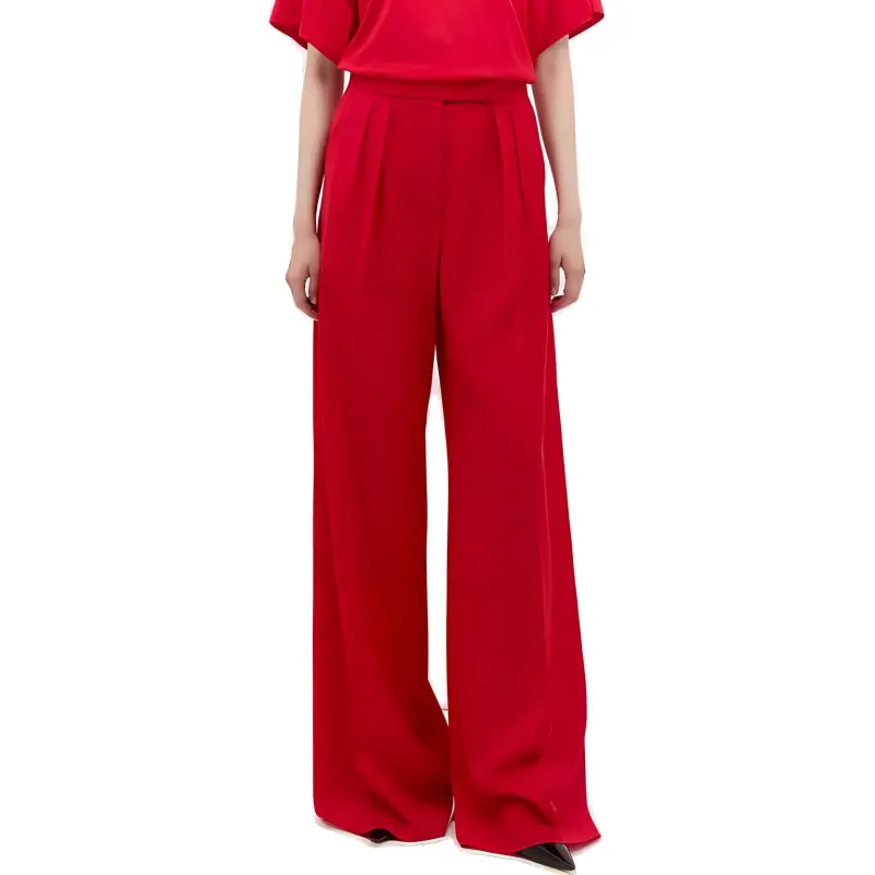 MaxMara Mid Rise Wide Leg Trousers-1
