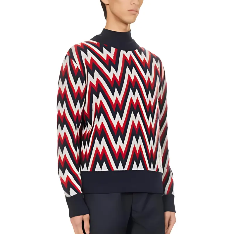 Moncler Sweater Men's Red Black-3