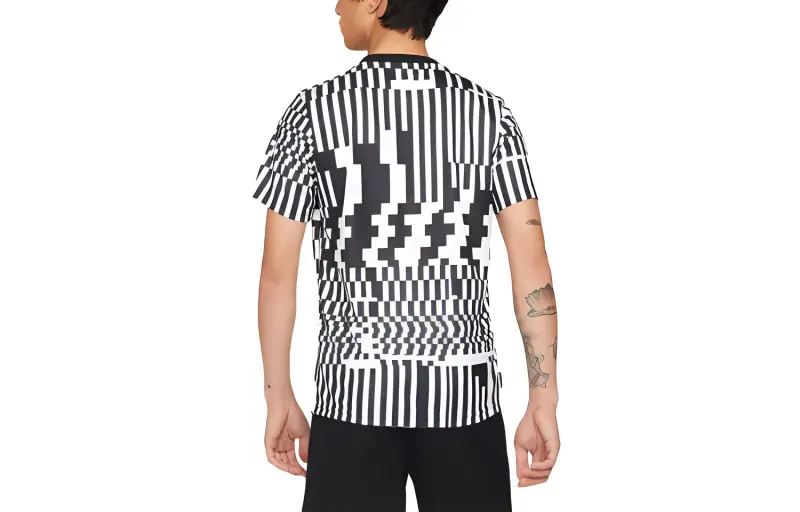 Nike Dri Fit Soccer Jerseys Men Black White-1