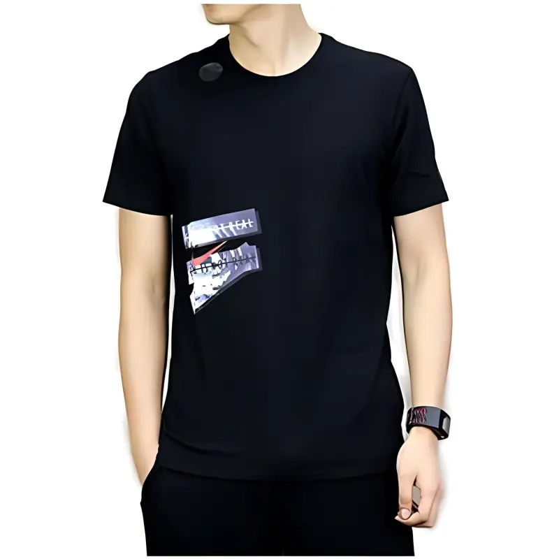 Nike T Shirts Men Black-2
