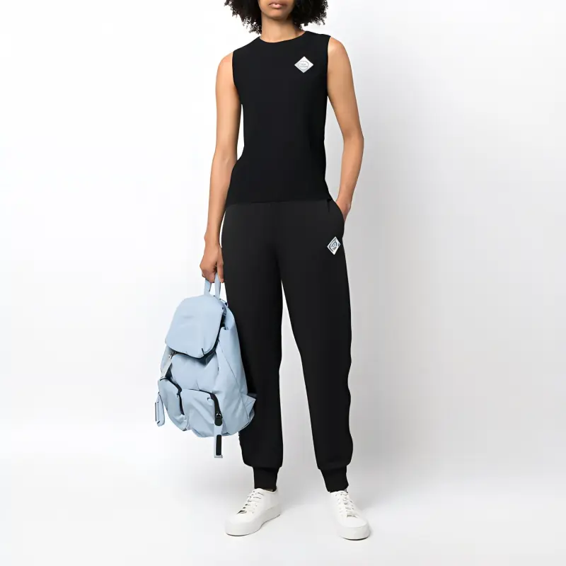 ARMANI EXCHANGE Knitted Sweatpants Women's Black-1