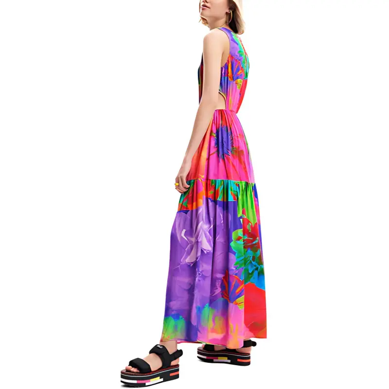 Desigual Sleeveless Dress Women's Multicolor-1