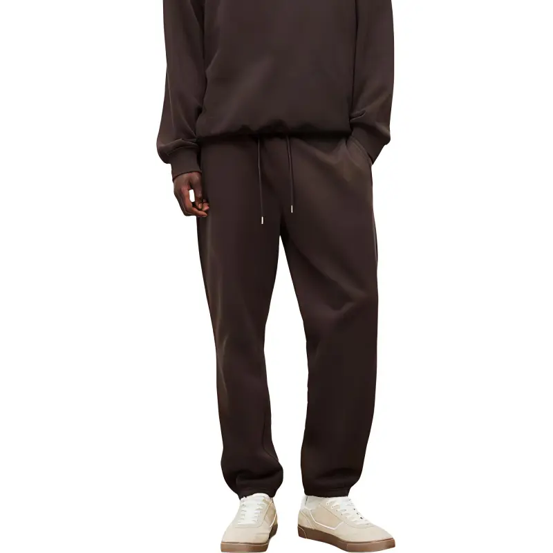 H&M Knitted Sweatpants Men's Dark Brown-1