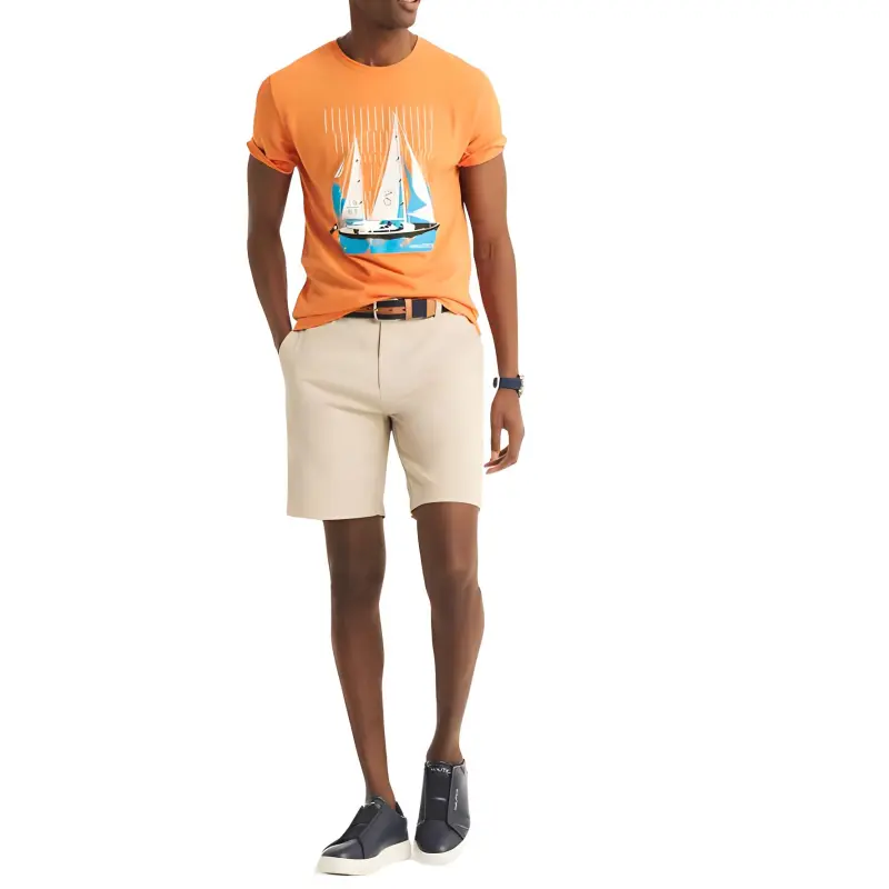 NAUTICA T-Shirts Men Orange-2