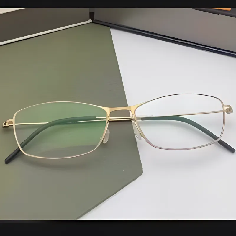 LINDBERG Pure Titanium Irregular Shape Eyeglass Frames Women's-2