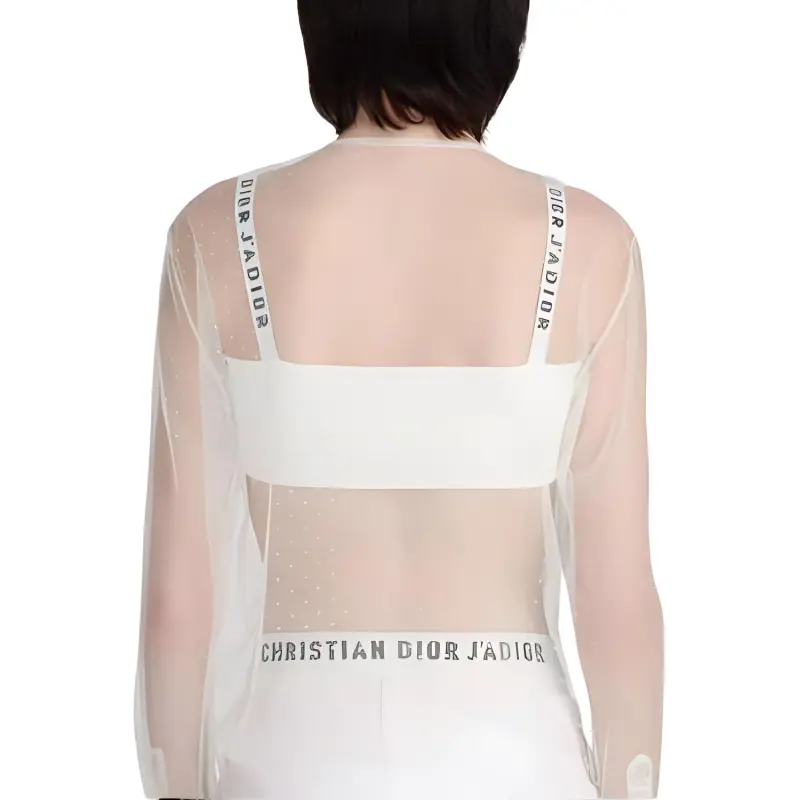 DIOR Strapless Top Women's White-3