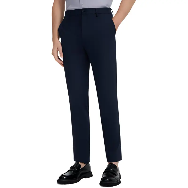 Jiumuwang Men's Pants Expert Suit Trouser Men's Navy Blue-1