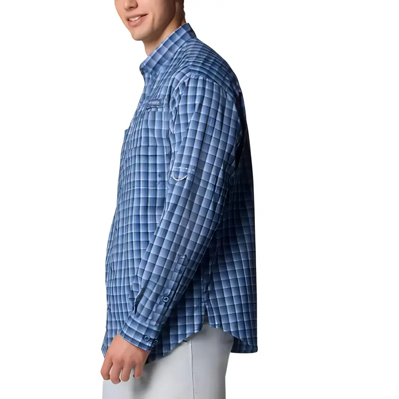 Columbia PFG Super Tamiami Shirt Men's University Marine Blue-2