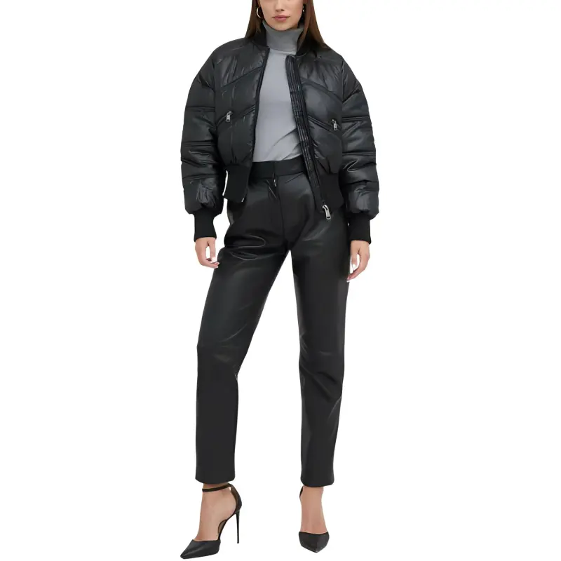 GUESS Jackets & Coats Women's Black-2