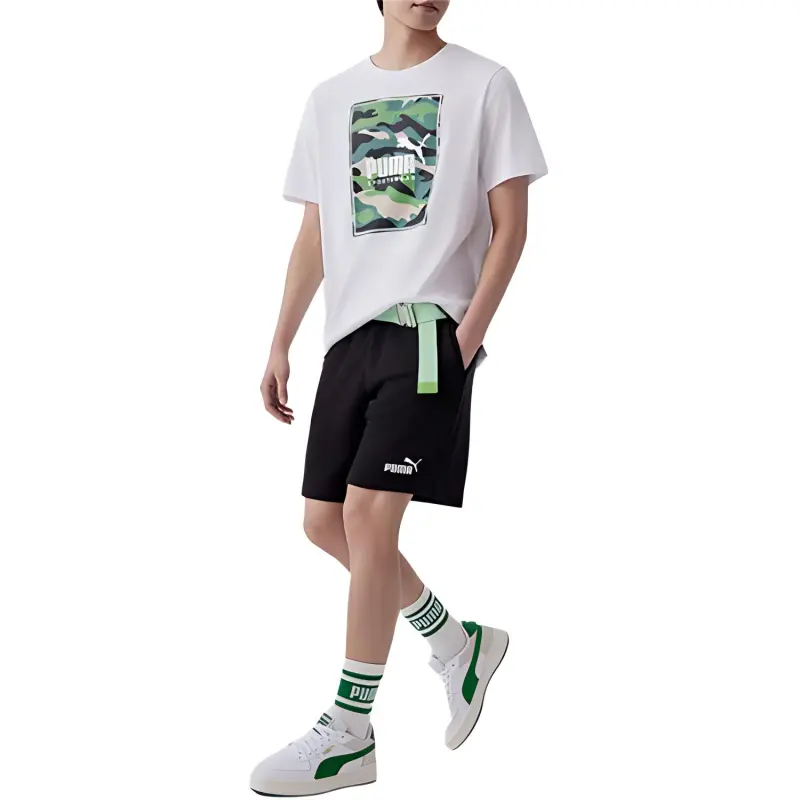 PUMA BOX LOGO T Shirts Men White-4
