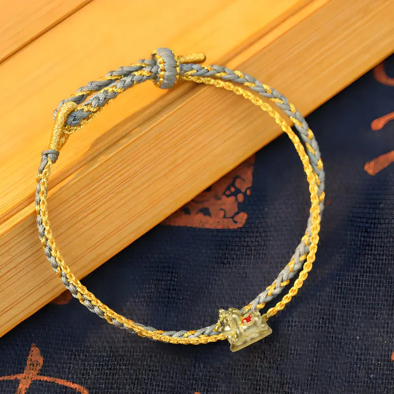 LOULANBOWUGUAN Gold Bracelet Unisex-1