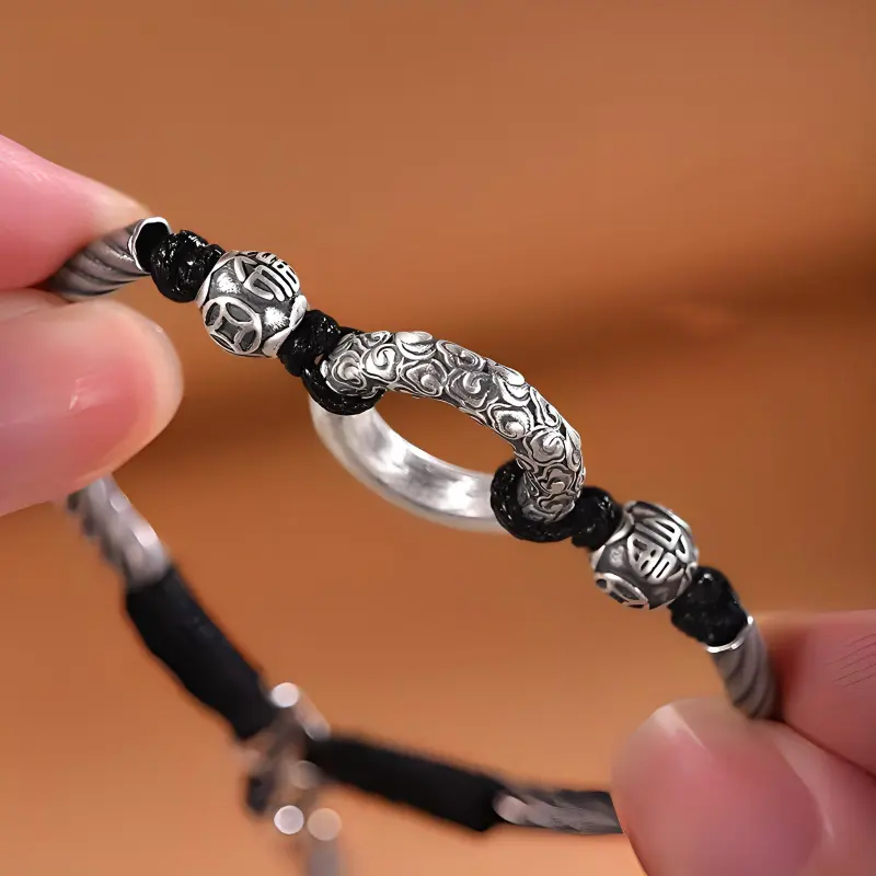 Brahmacharya 999 Fine Silver Bracelets Unisex-4