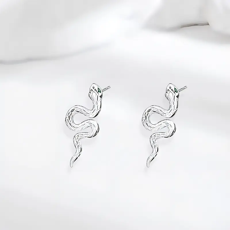 SWEET PLANET S925 Silver Stud Earrings Women's-2