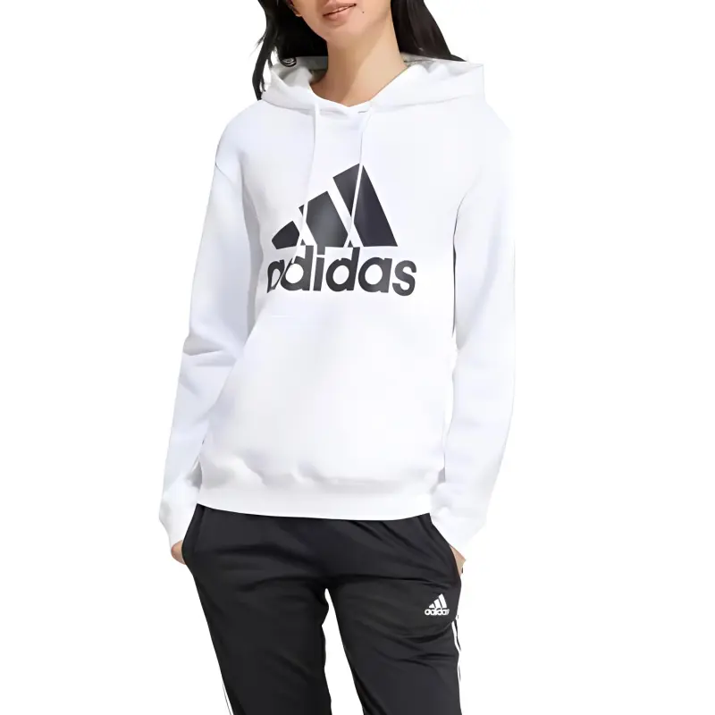 Adidas Free Shipping With AdiClub Essentials Big Logo Regular Fleece Hoodie-2