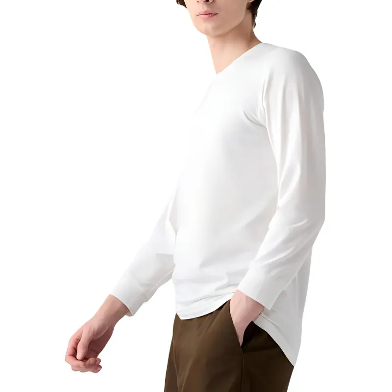 UNIQLO T Shirts Men Ivory-1