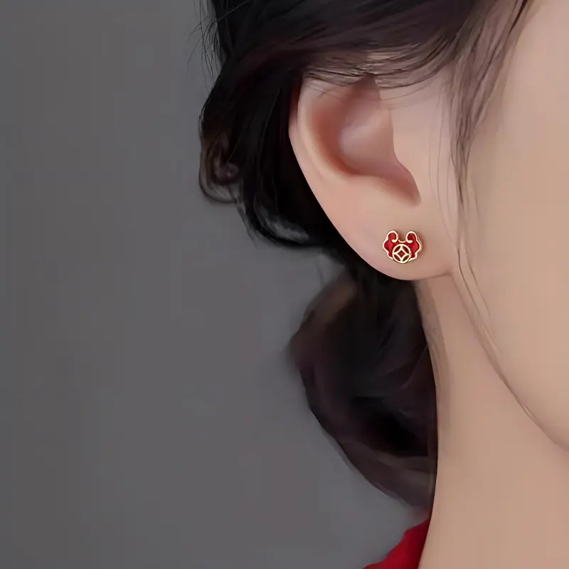 MIDNIGHT MOMENT S925 Sterling Silver Stud Earrings Women's-1