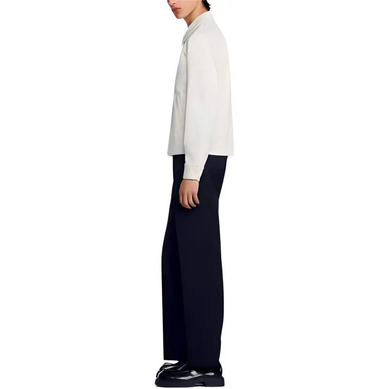 Sandro Cotton Jacket Jackets & Coats Men's White-3