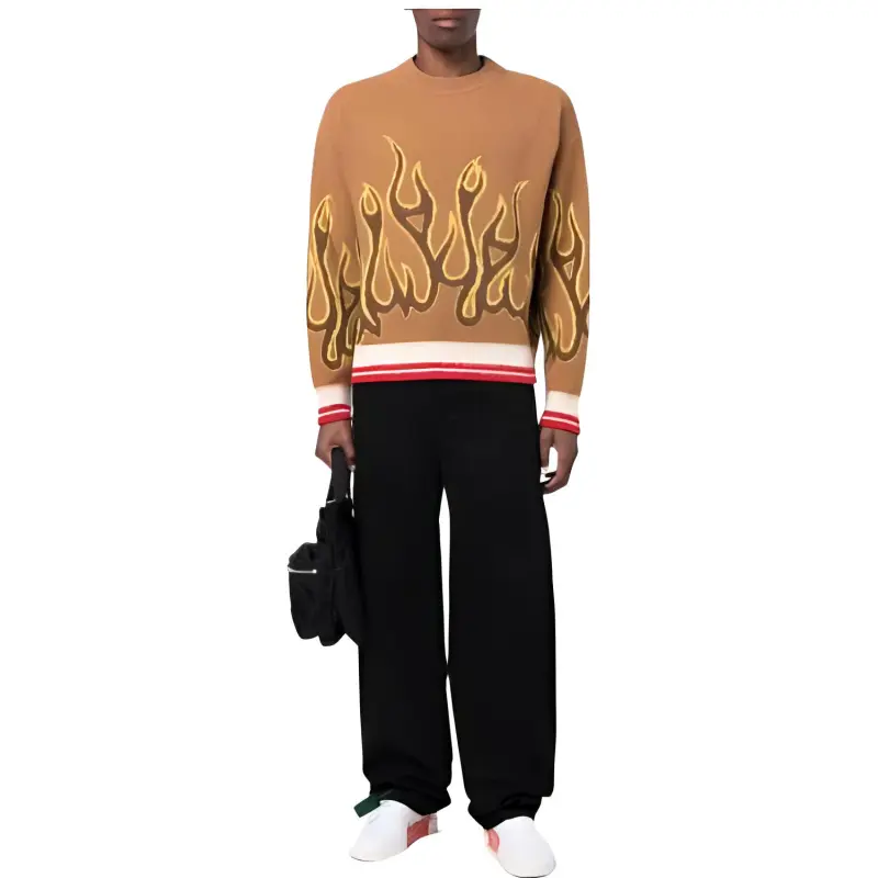 PALM ANGELS Flames Knitwear-1