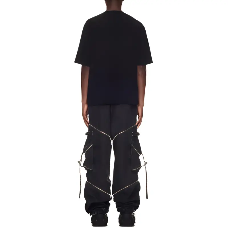 OFF WHITE Zip Detailed Cargo Jeans-4