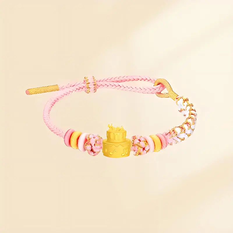 Zheng Tai Fook Gold Bracelet Unisex-4
