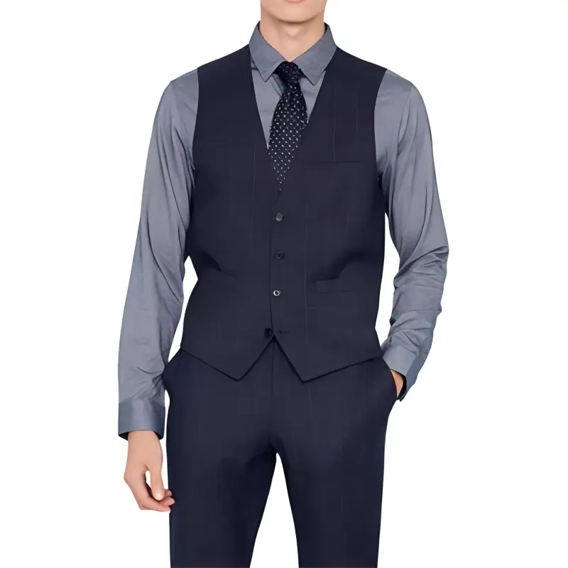 ZIOZIA Vests Men Navy Blue-2