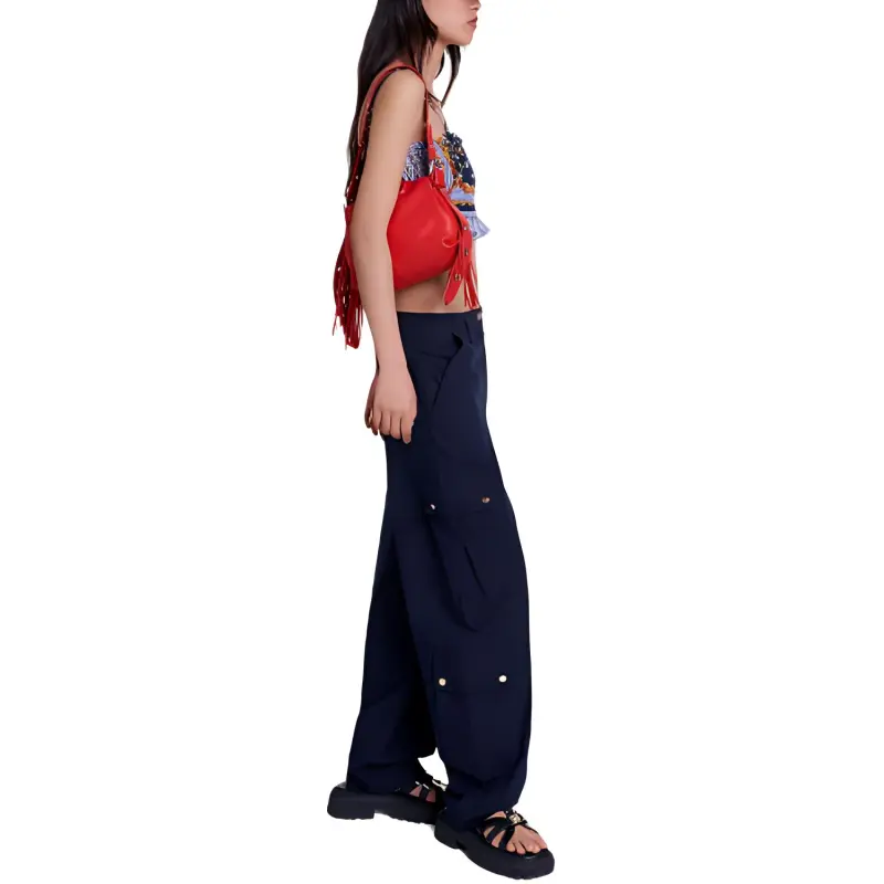 Maje Tapered leg Cargo Trousers-1