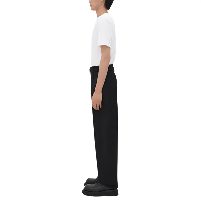 Bottega Veneta FW22 Casual Pants Men's Black-2