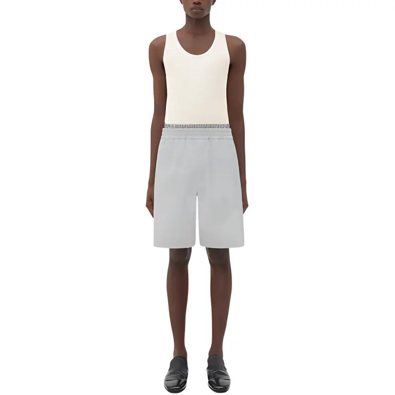 Bottega Veneta Layered Elastic Waistband Shorts-2