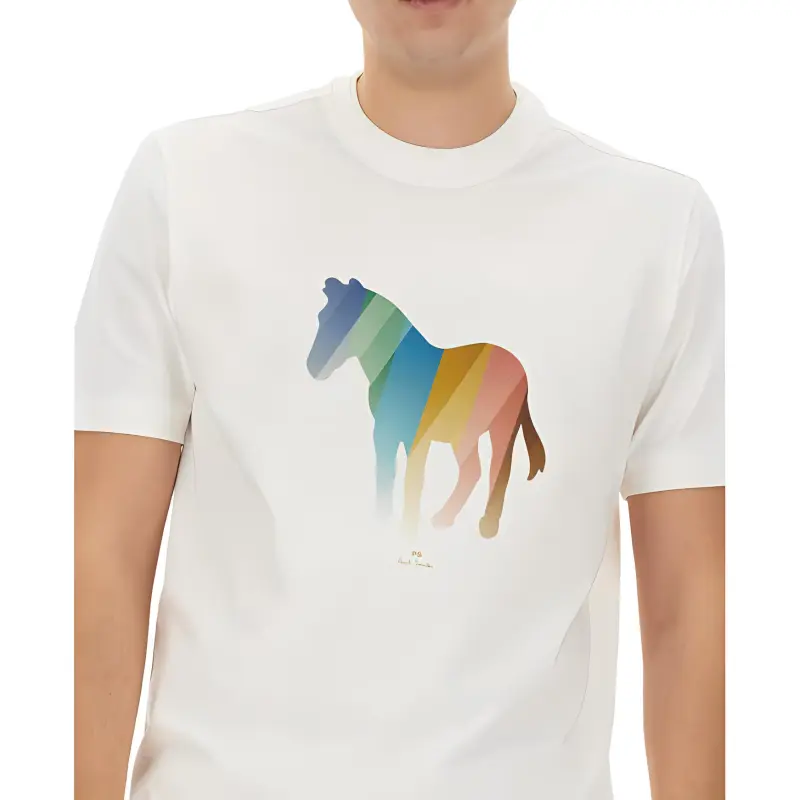 Paul Smith Zebra Printed Crewneck T Shirt-4