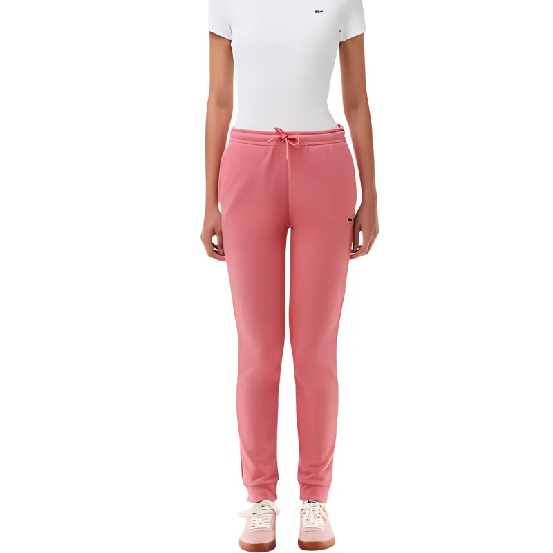 LACOSTE Knitted Sports Pants Women's Pink-1