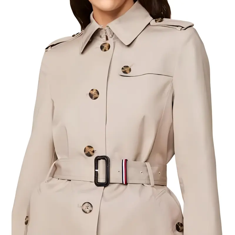 Tommy Hilfiger Trench Coat Women's Beige-4