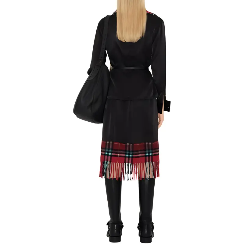 Burberry Casual Long Skirt Women's Black-2