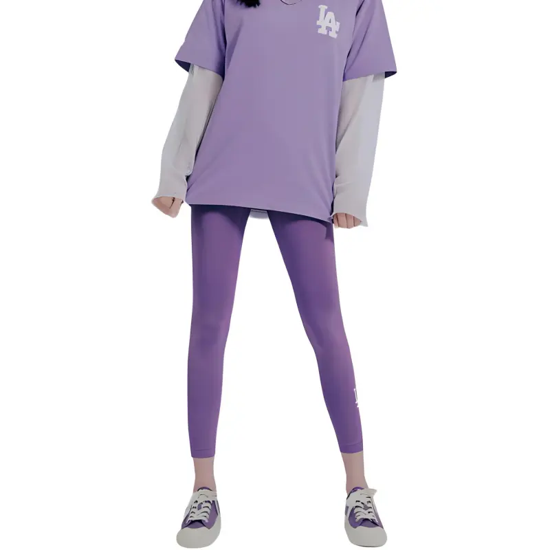 MLB Los Angeles Dodgers Leggings Women's Dark Lavender-3