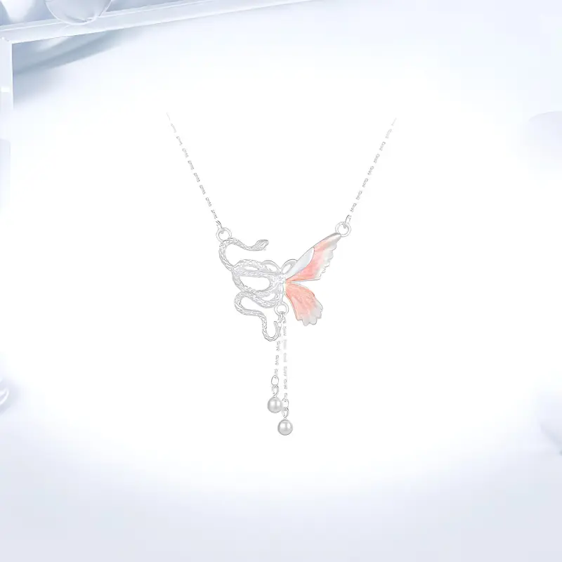 Love Link S999 Fine Silver Necklaces Women's-1